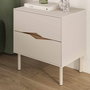 Hanah Home Marquise Mesita de Noche en Arenisca y Oud Profundo